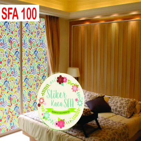 STICKER KACA MOTIF STICKER KACA MOTIF SFA 100 2 100b