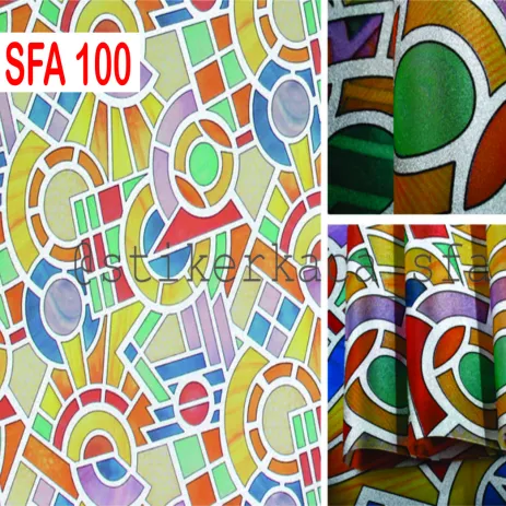 STICKER KACA MOTIF STICKER KACA MOTIF SFA 100 3 100c