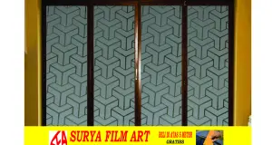 STICKER KACA MOTIF STICKER KACA MOTIF GLITTER TRANSFOMER ( SFA 124 ) 4 124
