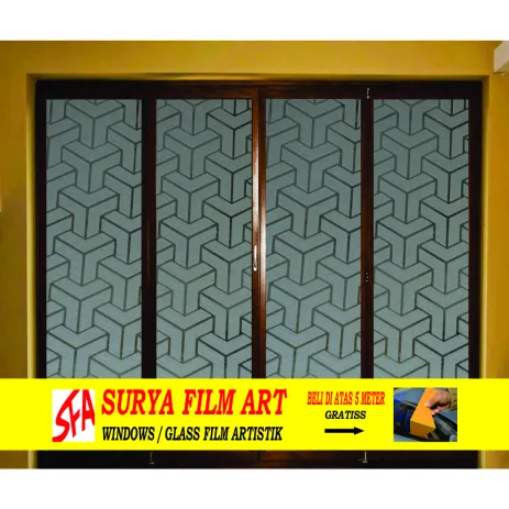 STICKER KACA MOTIF STICKER KACA MOTIF GLITTER TRANSFOMER ( SFA 124 ) 4 124