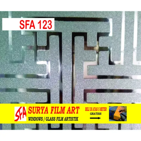 STICKER KACA MOTIF STICKER KACA MOTIF GLITTER SFA 123 2 15