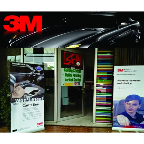 KACA FILM GEDUNG,RUMAH&MOBIL KACA FILM 3M BLACK BEAUTY ( LARGE CAR ) 4 3m4