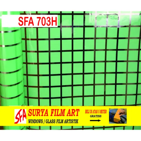 STICKER KACA MOTIF STICKER KACA MOTIF SFA 703 HIJAU 1 47