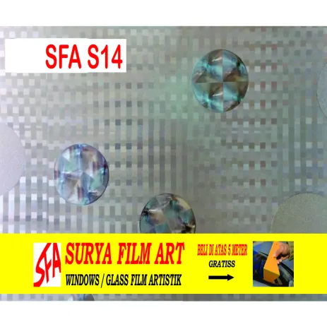 STICKER KACA MOTIF STICKER KACA MOTIF GLITTER SFA S14 1 55