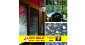 STICKER KACA MOTIF STIKER KACA MOTIF ABSTRAK GLITTER  4 7