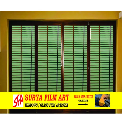 STICKER KACA MOTIF STICKER KACA MOTIF SFA 702 HIJAU 2 702h