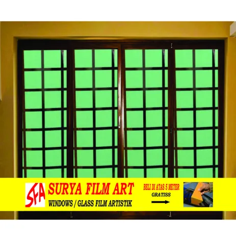 STICKER KACA MOTIF STICKER KACA MOTIF SFA 703 HIJAU 2 703h