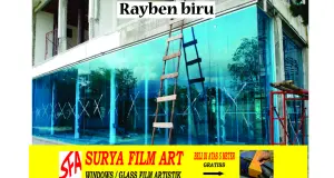 KACA FILM GEDUNG,RUMAH&MOBIL KACA FILM RAYBEN BIRU 2 biru