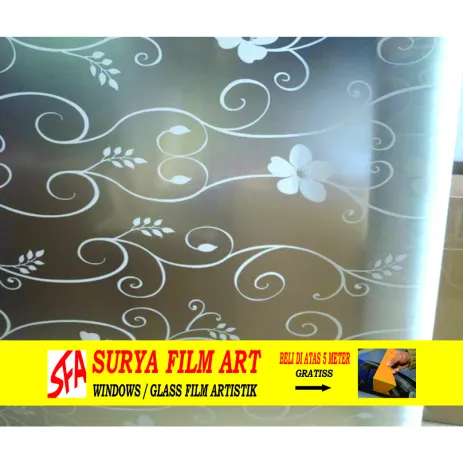 STICKER KACA MOTIF STICKER KACA MOTIF SFA 083 7 bunga