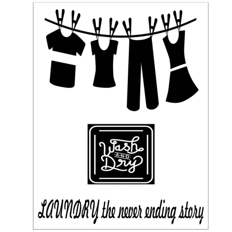 CUTTING STICKER CUTTING STICKER LAUNDRY 1 c12
