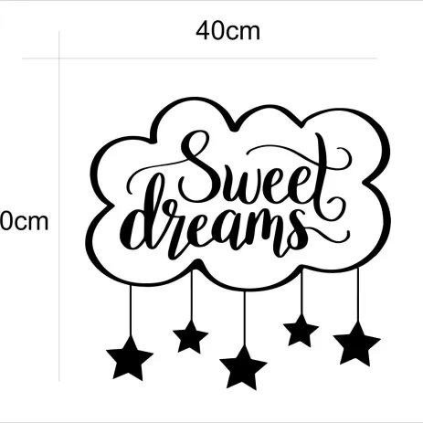 CUTTING STICKER CUTTING STICKER SWEET DREAMS 1 c27