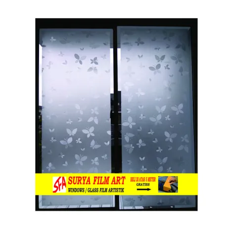 STICKER KACA MOTIF STICKER KACA MOTIF GLITTER KUPU KUPU 2 kupu2a