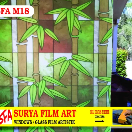 STICKER KACA MOTIF STICKER KACA MOTIF SFA M18 1 m18