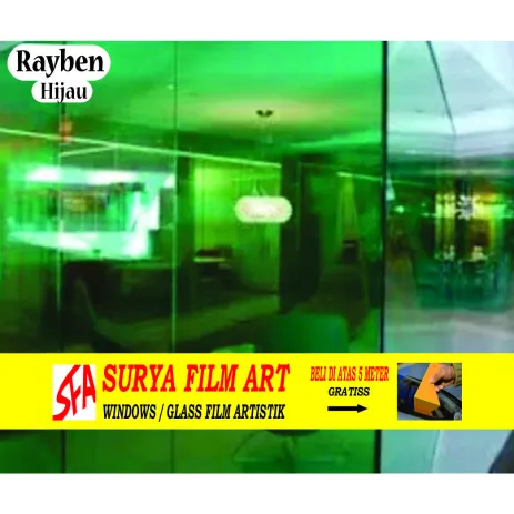 KACA FILM GEDUNG,RUMAH&MOBIL KACA FILM RAYBEN HIJAU 1 rayben_hijau